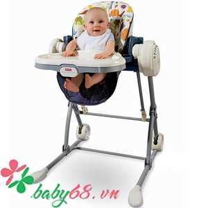 Ghế ăn Fisher Price cho bé kết hợp xích đu