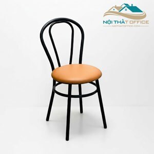 Ghế cafe sắt có đệm không lưng tựa GCF092