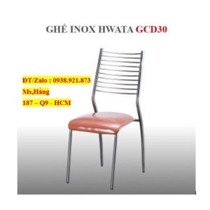 Ghế dựa inox Hwata cố định mặt vải GCD30