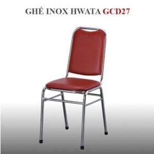Ghế dựa inox Hwata cố định mặt simili GCD27