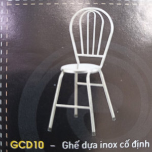 Ghế dựa inox Hwata cố định mặt inox GCD10