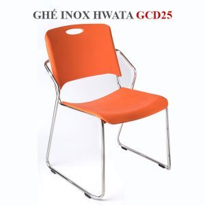 Ghế dựa inox Hwata cố định mặt nhựa GCD25