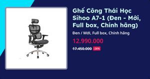 Ghế công thái học Sihoo A7