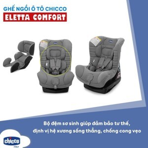 Ghế ngồi ô tô Chicco Eletta Comfort 114469 (Màu xám bạc) (DH)