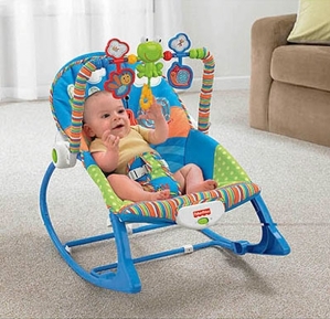 Ghế rung Fisher Price X7033 Infant to Toddler Rocker, Snails