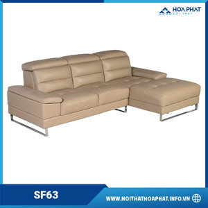 Bộ  Ghế Sofa da Hòa Phát SF63 - góc