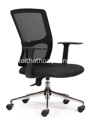 Ghế văn phòng chân xoay lưng lưới M1021-01