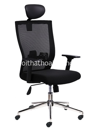 Ghế văn phòng lưng lưới có tựa đầu M1011-01