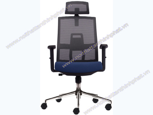 Ghế văn phòng lưng lưới có tựa đầu M1084-01