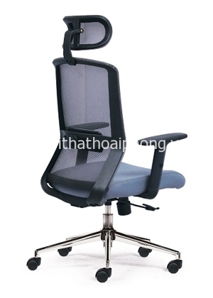 Ghế văn phòng lưng lưới có tựa đầu M1009-01