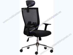 Ghế văn phòng lưng lưới có tựa đầu M1011-01