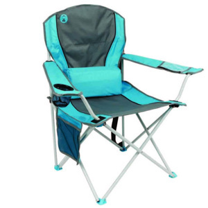 Ghế xếp tay tựa có đệm lưng Coleman Lumbar Quad Chair 2000019207 - Xanh Dương