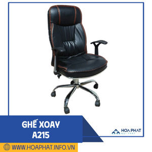 Ghế xoay bọc da A215