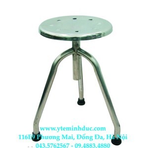 Ghế xoay inox 4 chân (ghế phòng khám, bệnh viện)