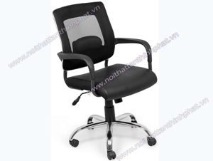 Ghế xoay lưng lưới chân mạ GX209B-M