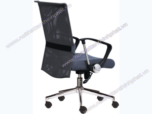 Ghế xoay văn phòng lưng lưới trung M1014-02