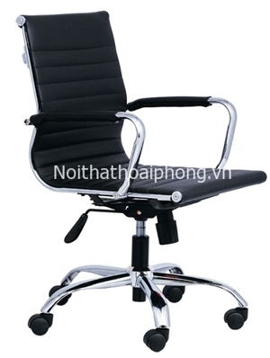 Ghế xoay văn phòng lưng trung gợn sóng M1007-02