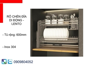 Giá bát di động Hafele 600mm 504.76.134