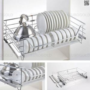Giá bát đĩa inox âm tủ Eurogold EG62.90