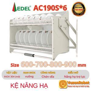 Giá bát đĩa nâng hạ Edel AC190S*6