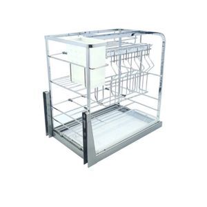 Giá dao thớt inox nan dẹt BossEU BS304.350DS