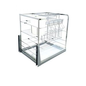 Giá dao thớt inox nan dẹt BossEU BS304.400DS