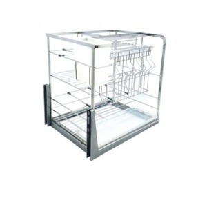 Giá dao thớt inox nan dẹt BossEU BS304.400DS