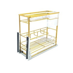 Giá dao thớt nan dẹt mạ nano vàng BossEU BS301.200D