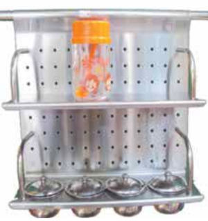 Giá để gia vị 2 tầng inox 304 Edel TM116