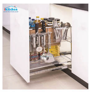 Giá để gia vị nan dẹt Inox mạ GoldMax GV250