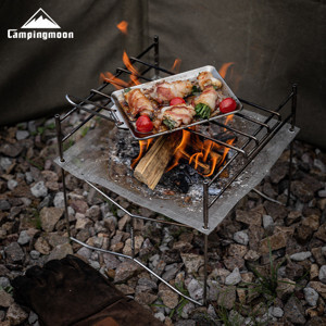 Giá đốt củi dã ngoại gấp gọn Campingmoon Solo-202
