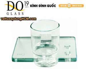 Giá đựng cốc đánh răng đơn Đình Quốc DQ1077 - kính cường lực