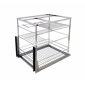 Giá gia vị inox nan dẹt mạ crom BossEU BS130G