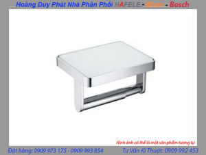 Giá treo giấy vệ sinh mặt kiếng trắng 495.80.231