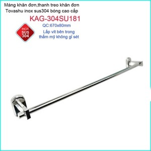 Giá treo khăn inox Tovashu KAG-304SU181