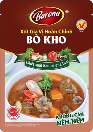 Gia vị hoàn chỉnh barona bò kho 80g