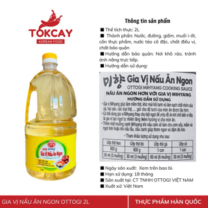 Gia vị nấu ăn ngon Ottogi chai 2 lít