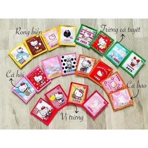 Gia vị rắc cơm Hello Kitty 4 loại cá (8 gói x 2gr)