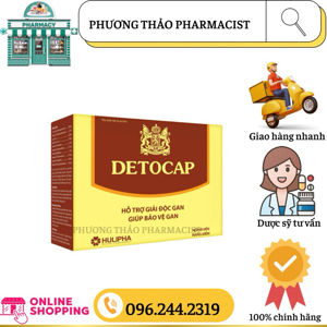 Giải độc gan Detocap Hộp 60 viên