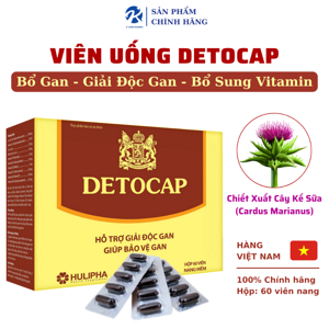Giải độc gan Detocap Hộp 60 viên