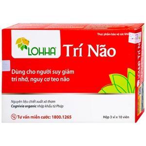 Giải pháp cho tình trạng sa sút trí tuệ Lohha Trí Não - 30 Viên