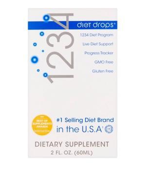 Giảm cân 1234 Diet Drops - Dành cho người khó giảm cân, 60 ml