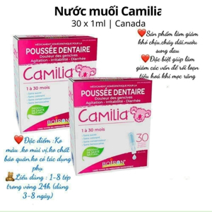 Giảm đau mọc răng Camilia cho bé từ 1 tháng - 30 tháng