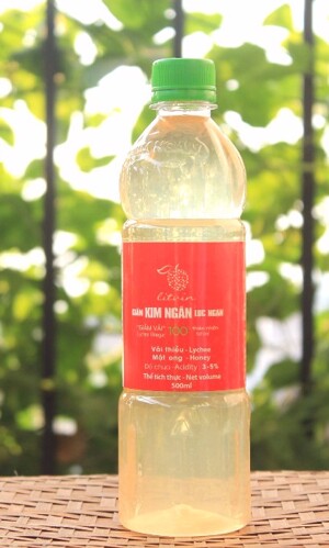 Giấm vải Kim Ngân - 500ml