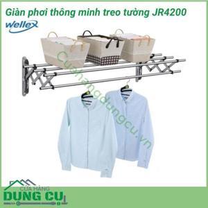 Giàn phơi gắn tường thu gọn inox Wellex JR4200