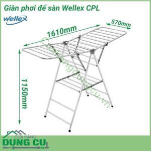 Giàn phơi thông minh để sàn inox Wellex CPL