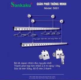 Giàn phơi thông minh Sankaku 01