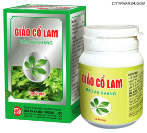 Giảo cổ lam Bảo An Khang Cityphar - Hỗ Trợ Tiểu Đường, Mỡ Trong Máu 60 viên