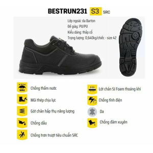 Giày bảo hộ Jogger Bestrun231 S3 thấp cổ