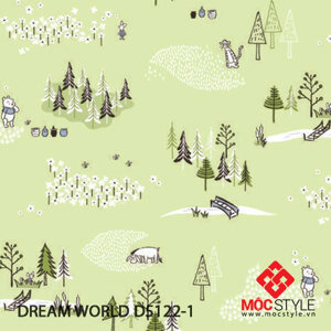 Giấy dán tường Hàn Quốc Dream World D5122-1